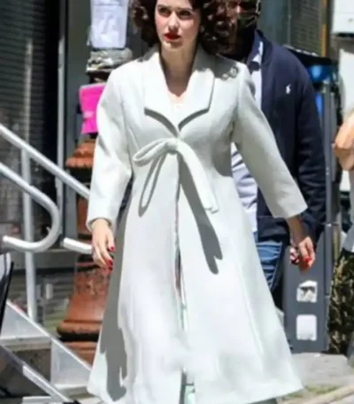 The Marvelous Mrs. Maisel Rachel Brosnahan S04 White Coat