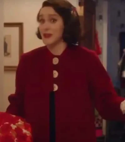 The Marvelous Mrs Maisel Rachel Brosnahan S04 Red Coat