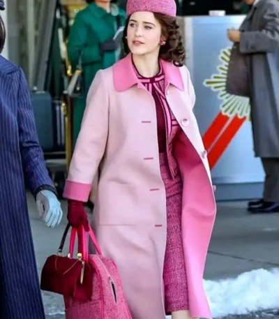 The Marvelous Mrs. Maisel S03 Miriam Long Light Pink Coat