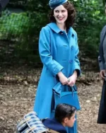 The Marvelous Mrs. Maisel S04 Miriam Blue Mid Length Coat