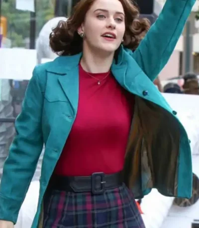 Rachel Brosnahan The Marvelous Mrs. Maisel Blue Jacket