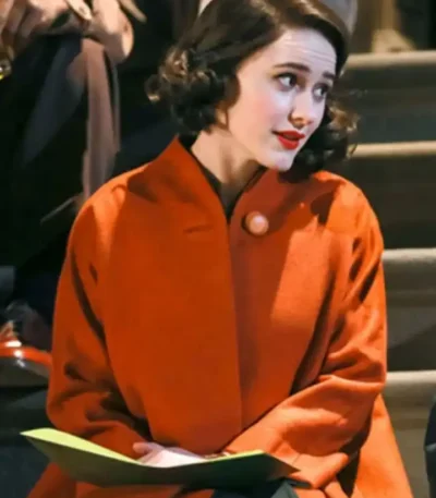 The Marvelous Mrs. Maisel Miriam Orange Wool Coat