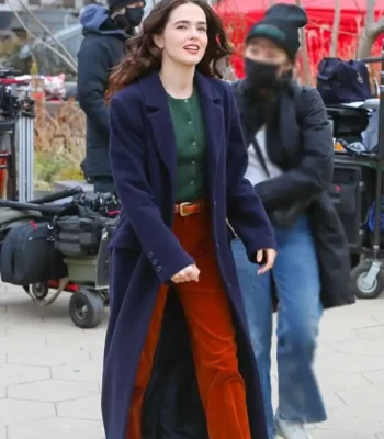 Something from Tiffany’s Zoey Deutch Blue Trench Coat