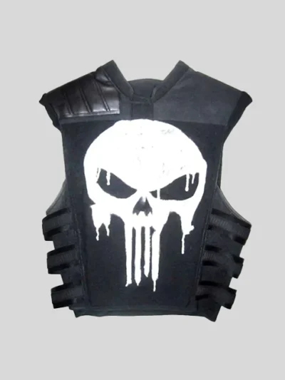 Ray Stevenson Punisher War Zone Black Leather Vest