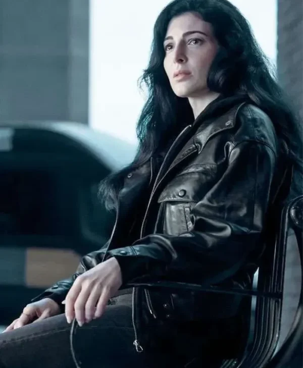 Razane Jammal The Sandman S02 Black Leather Jacket