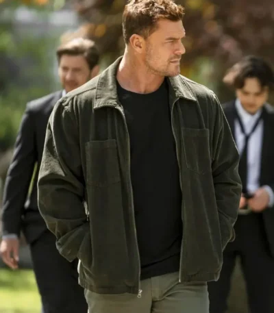 Reacher S04 Jack Reacher Olive Green Jacket