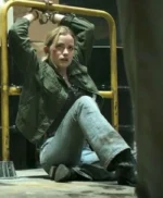 Reacher S01 Willa Fitzgerald Green Jacket