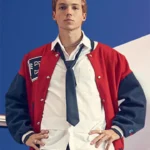 Rebelde Luka Colucci Red Letterman Varsity Jacket