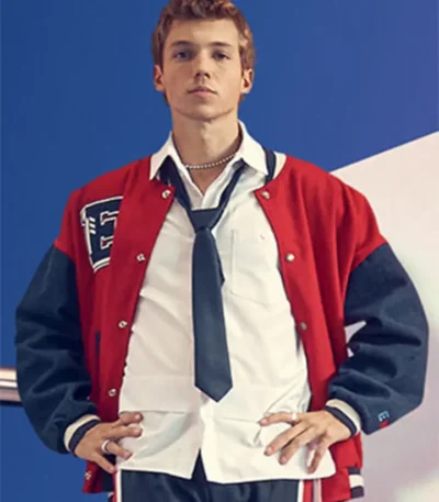 Rebelde Luka Colucci Red Letterman Varsity Jacket