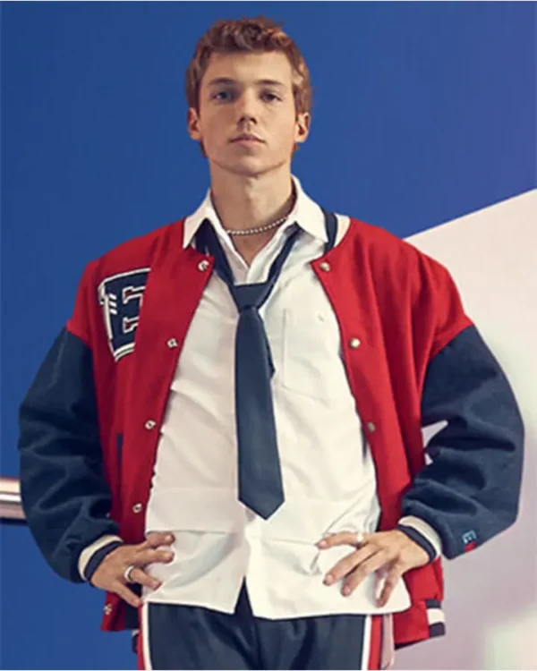 Rebelde Luka Colucci Red Letterman Varsity Jacket