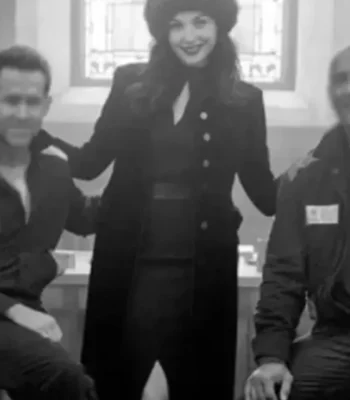 Red Notice Gal Gadot Black Long Trench Coat