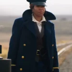 Regina King The Harder They Fall Blue Coat