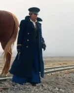 Regina King The Harder They Fall Blue Coat