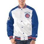 Renegade Chicago Cubs White and Blue Jacket