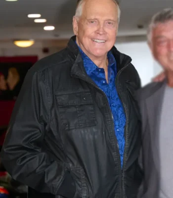 Renegades Lee Majors Black Bomber Leather Jacket