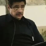 Reptile 2023 Benicio Del Toro Black Jacket