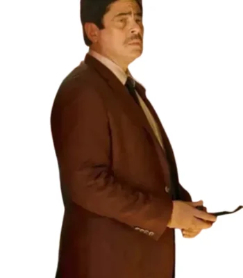 Reptile (Movie 2023) Benicio Del Toro Brown Blazer