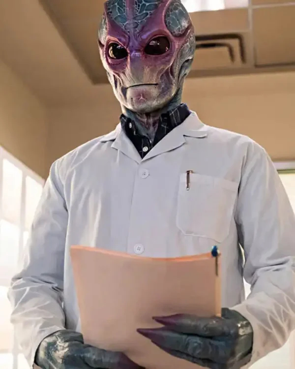 Resident Alien Harry Vanderspeigle White Doctor Coat