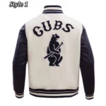 Retro Chicago Cubs Classic Rib Varsity Jacket