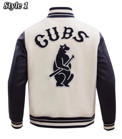 Retro Chicago Cubs Classic Rib Varsity Jacket