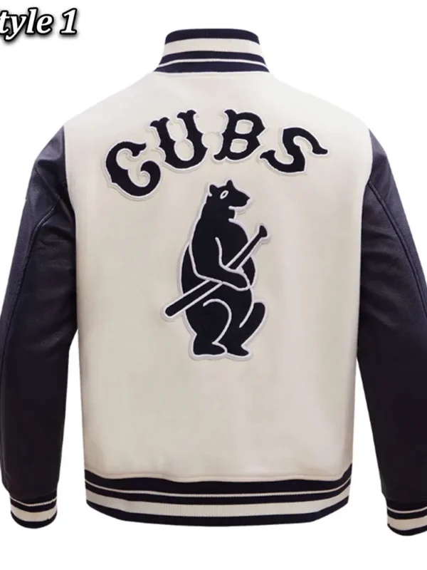 Retro Chicago Cubs Classic Rib Varsity Jacket