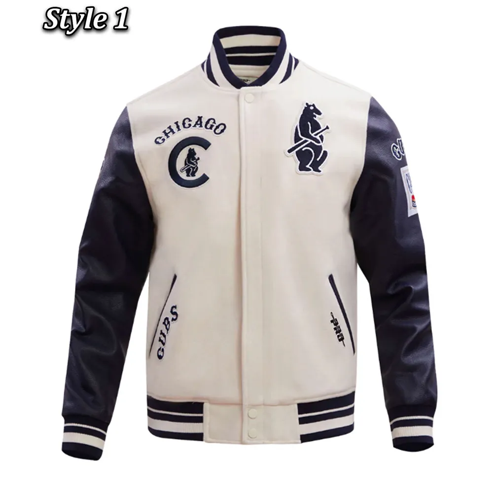 Retro Chicago Cubs Classic Rib Varsity Jacket Retro Chicago Cubs Classic Rib Varsity Jacket