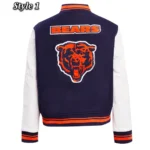 Retro Classic Rib Chicago Bears Varsity Jacket