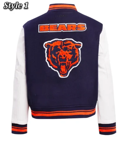 Retro Classic Rib Chicago Bears Varsity Jacket