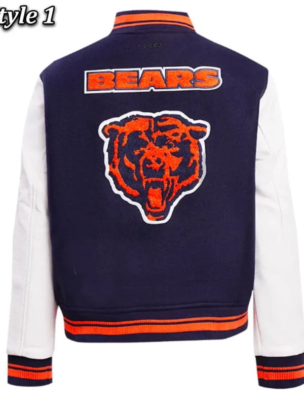 Retro Classic Rib Chicago Bears Varsity Jacket