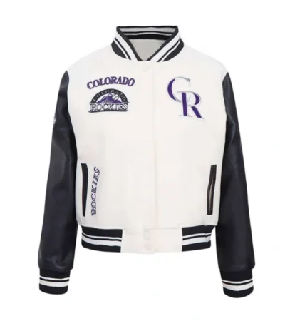 Retro Classic Rib Colorado Rockies Varsity Jacket