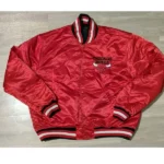 Chicago Bulls Bomber Red Jacket