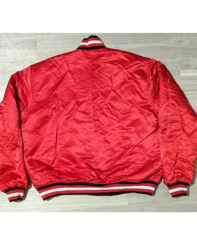 Chicago Bulls Bomber Red Jacket