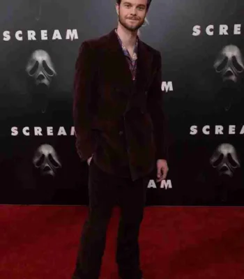Richie Kirsch Scream Brown Velvet Blazer Coat