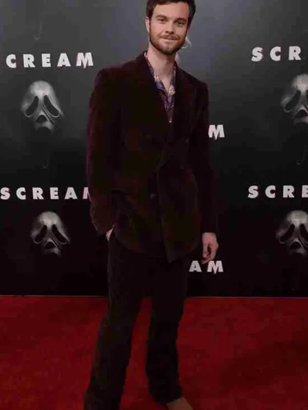 Richie Kirsch Scream Brown Velvet Blazer Coat