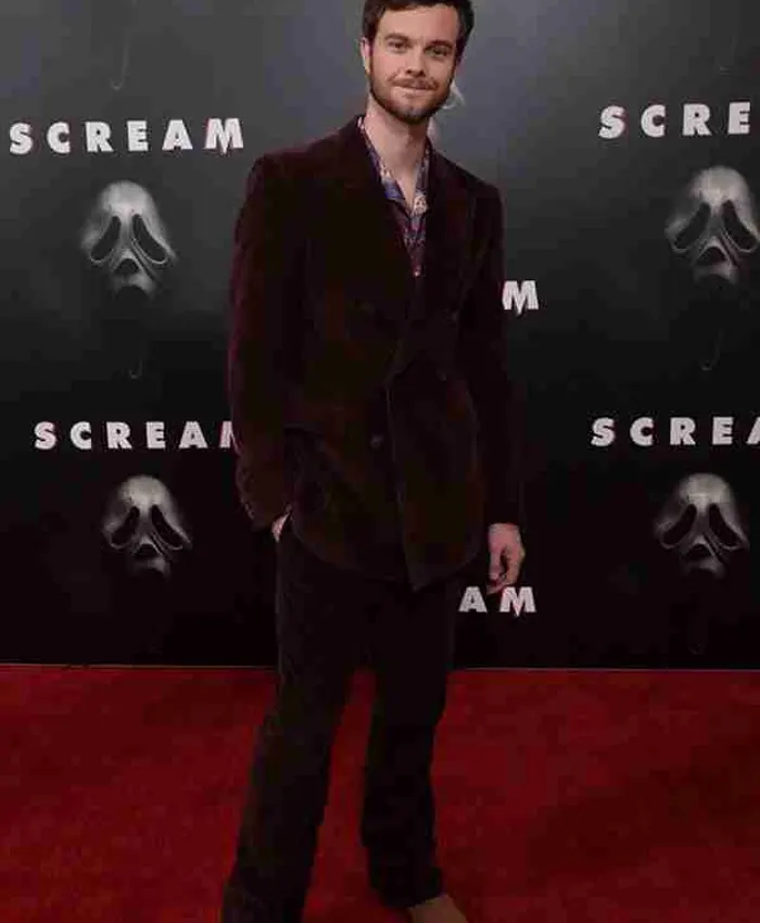 Richie Kirsch Scream Brown Velvet Blazer Coat Richie Kirsch Scream Brown Velvet Blazer Coat