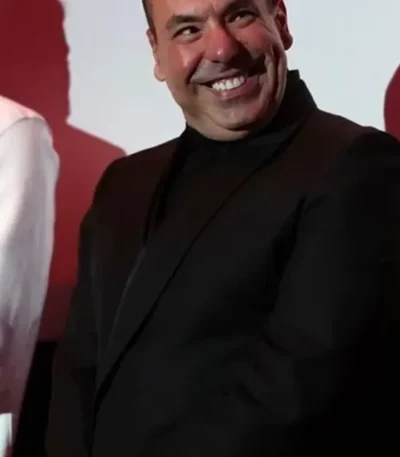 Rick Hoffman Thanksgiving 2023 Black Blazer