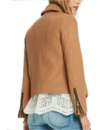 Riverdale Betty Cooper Camel Wool Biker Jacket
