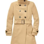 Riverdale Betty Cooper Tan Color Double Breasted Coat