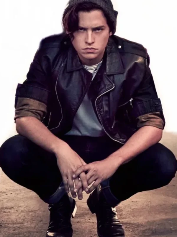 Riverdale Cole Sprouse Black Leather Vest