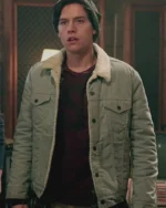 Riverdale Cole Sprouse Fur Collar Grey Jacket