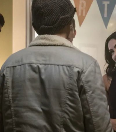 Riverdale Cole Sprouse Fur Collar Grey Jacket