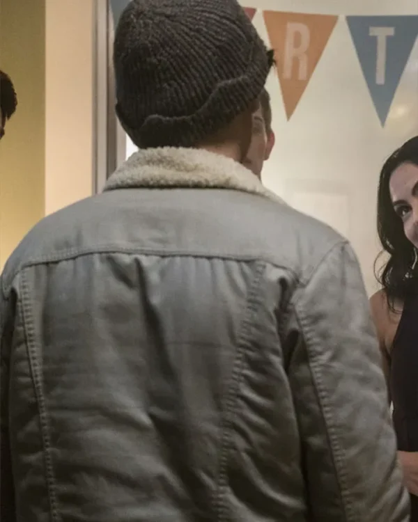 Riverdale Cole Sprouse Fur Collar Grey Jacket