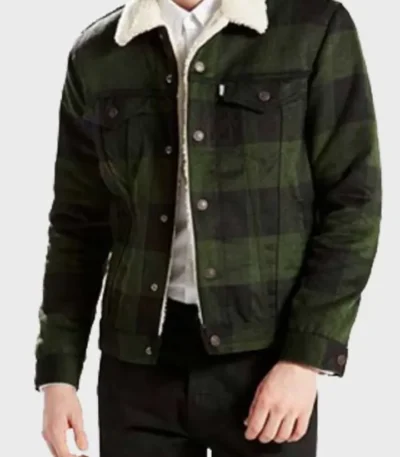 Riverdale Fred Andrews Green Cotton Plaid Jacket