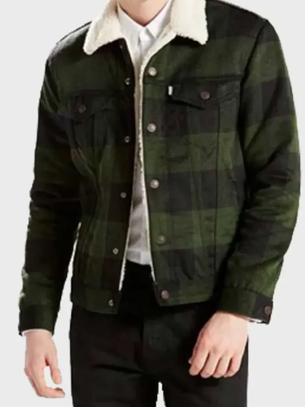 Riverdale Fred Andrews Green Cotton Plaid Jacket