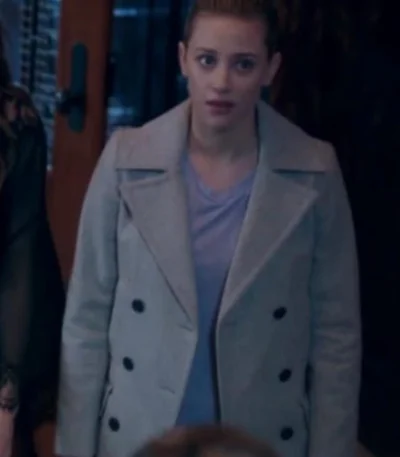 Riverdale S02 Betty Cooper Double Breasted Grey Coat