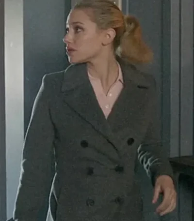 Riverdale S02 Betty Cooper Grey Double Breasted Wool Coat