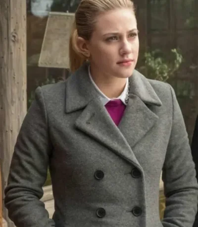 Riverdale S02 Betty Cooper Grey Double Breasted Wool Coat
