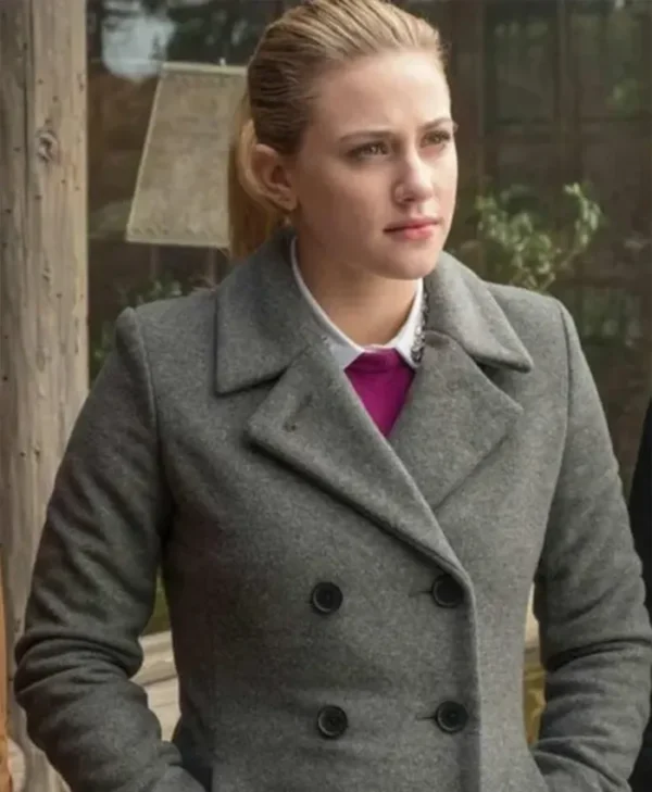 Riverdale S02 Betty Cooper Grey Double Breasted Wool Coat