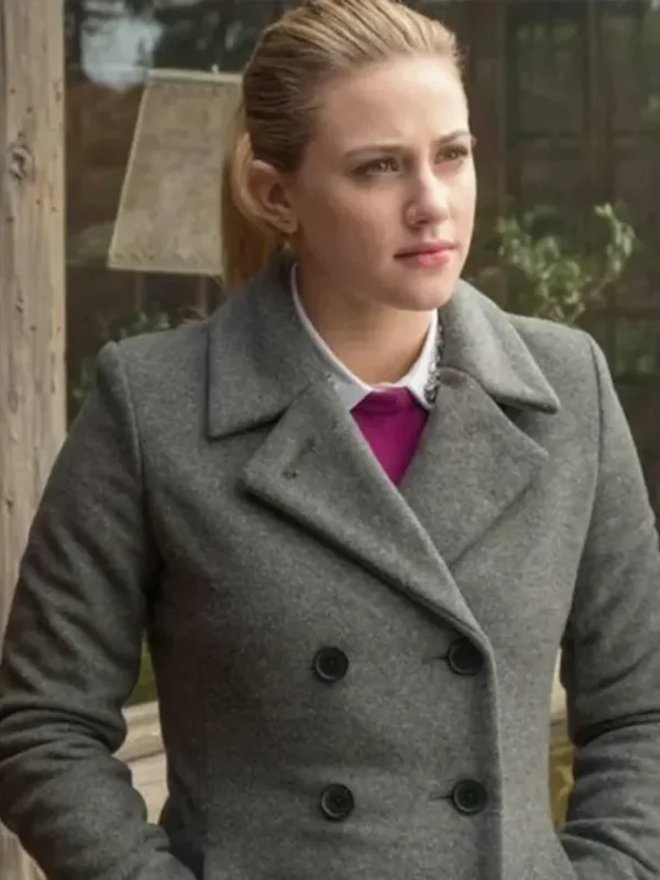 Riverdale S02 Betty Cooper Grey Double Breasted Wool Coat