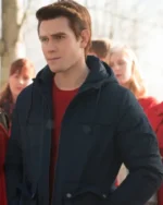 Riverdale S02 KJ Apa Blue Cotton Hooded Jacket